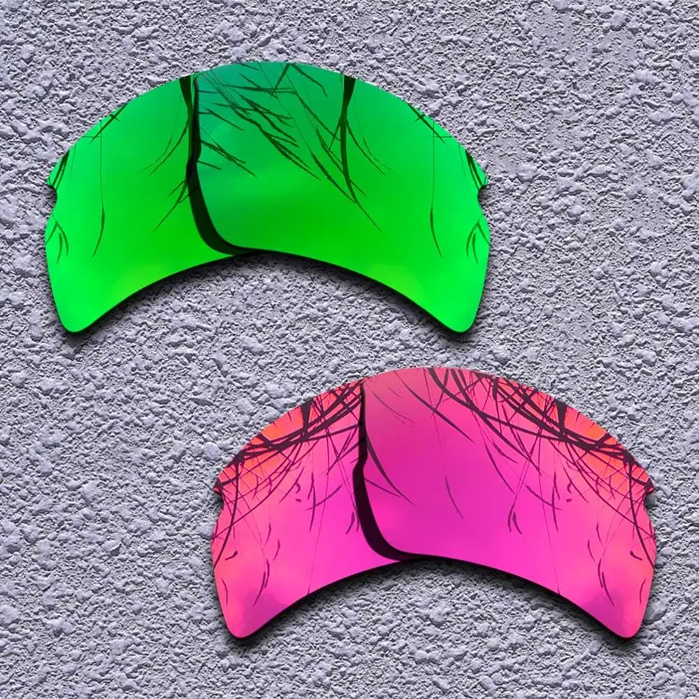 2 пары поляризованных сменных линз для солнцезащитных очков Oakley Flak 2,0 XL-несколько вариантов - Цвет линз: Green-Purple Red