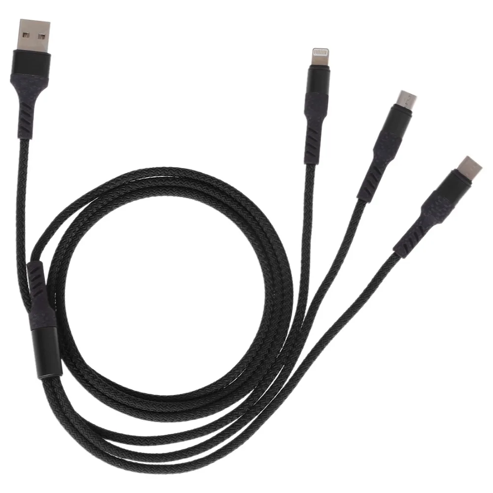 Кабель HAWEELMicro USB type-C 8 pin 3 2 в 1 для iPhone 7 8 6 6S Plus X XS MAX XR Android для Xiaomi LG кабель заряднеое устройство