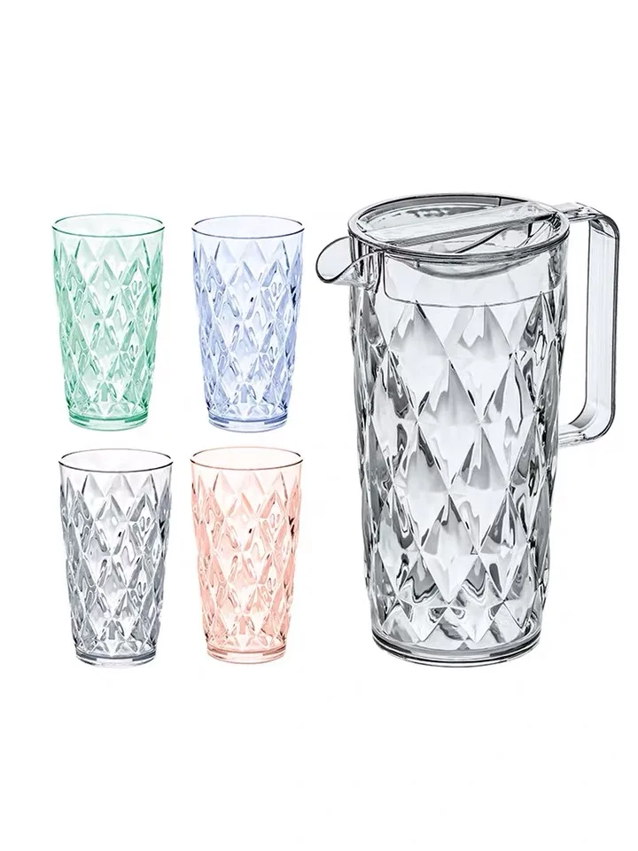 

Resin cup no dare to fall Creative diamond cutting surface colorful