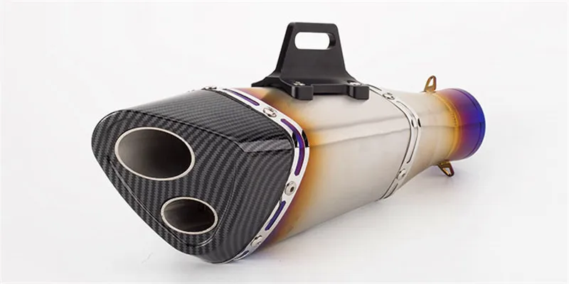 51 мм Универсальная выхлопная труба мотоцикла Akrapovic для R15 R6 V3 Yoshimura двойной рот Небольшой конус выхлопной трубы RC390 MT03 Z250