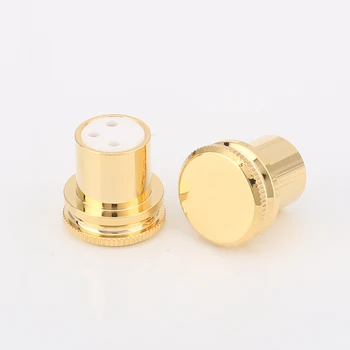 

2PC Audiocrast CP003 XLR Female Socket Cap Gold Noise Stopper Shielding Caps
