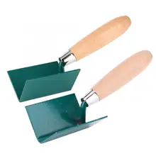 75 мм штукатурный шпатель деревянной ручкой, стальной угловой шпатель с наружным лезвием, ручной инструмент