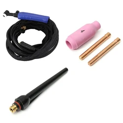 Kit de torche à gaz de soudage 3.7M, torche à souder Tig avec corps à tête Flexible et Valve à gaz, refroidie à l'air, WP 17FV 