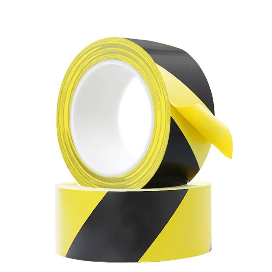 HUQUAN Warning Tape PVC Black Yellow Zebra Line Warning Landmark Stickers Ground 5S Logo Color Lined Floor Tape Color : J, Size : 40mm33 m 