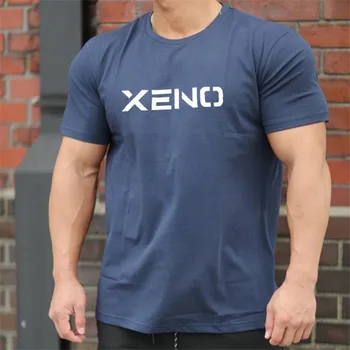 

New men's Sports fitness T-shirt Men's gym Running fitness exercise short-sleeved men's round neck fashion casual T-shirt