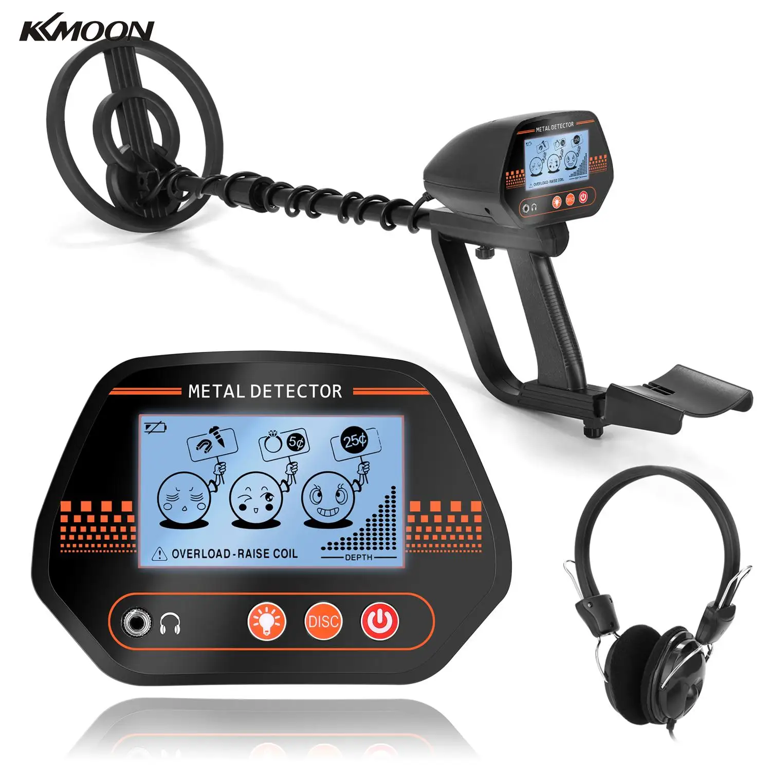 KKMOON MD830 Портативный ЖК дисплей подземный металлоискатель Высокая