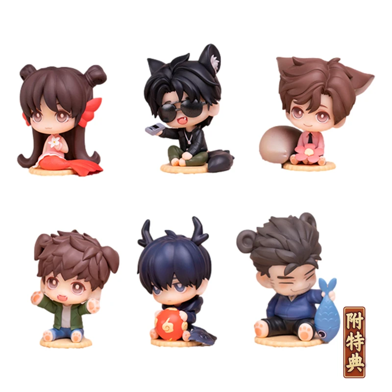 

Pre-Sale Tomb Notes Wu Xie Zhang Qi Ling Box Egg Cute Beast Series Q Version Figure Model Toy Anime Cartoon Figures Model