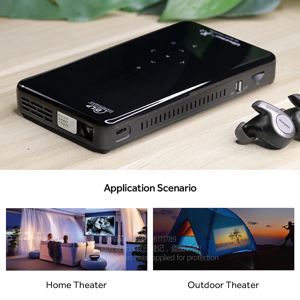 AUN мини проектор X2 дополнительный 2G + 16G Голосовое управление версия wifi для 1080P
