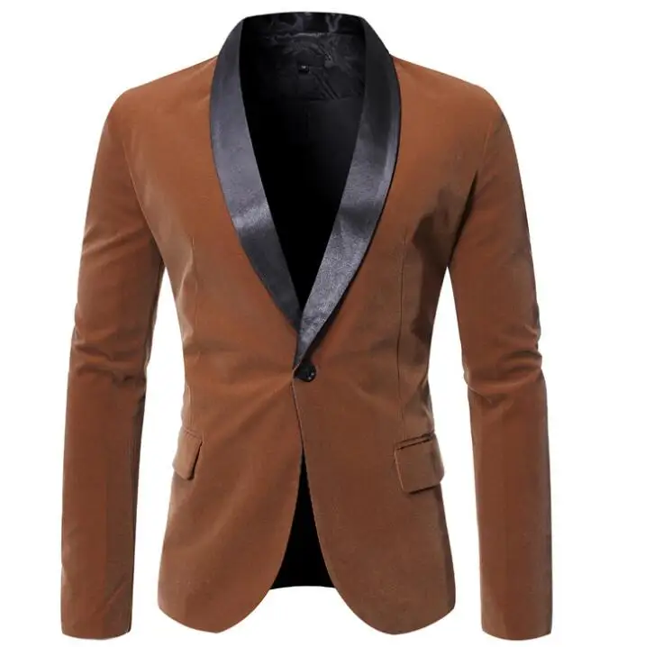 Костюмы с пряжкой мужские блейзеры masculino slim fit casaco jaqueta masculina повседневные пальто Мужская куртка синий
