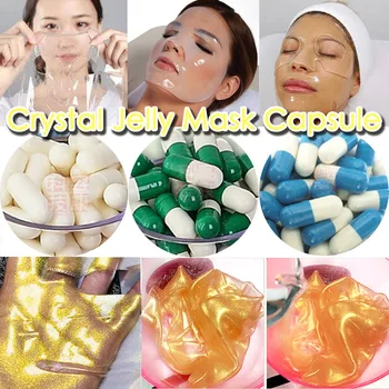

5 Capsules Crystal Jelly Mask Capsule Skin Brightening Face Mask Skin Soothing Facial Mask Anti aging Anti Wrinkle Skin Care