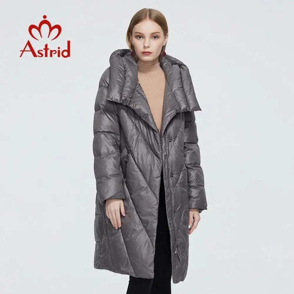 Astrid 2020 новое зимнее женское пальто Женская длинная теплая парка модная Толстая