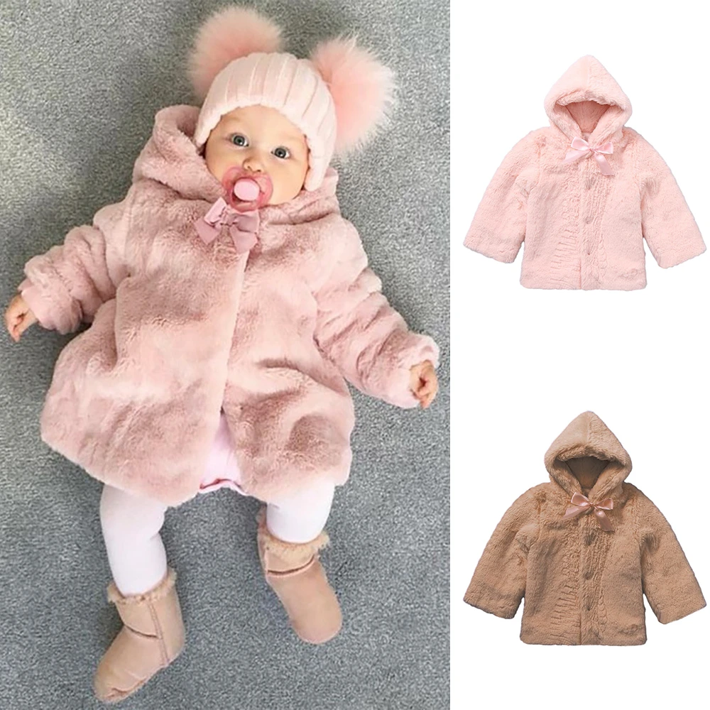 baby girl faux fur cardigan