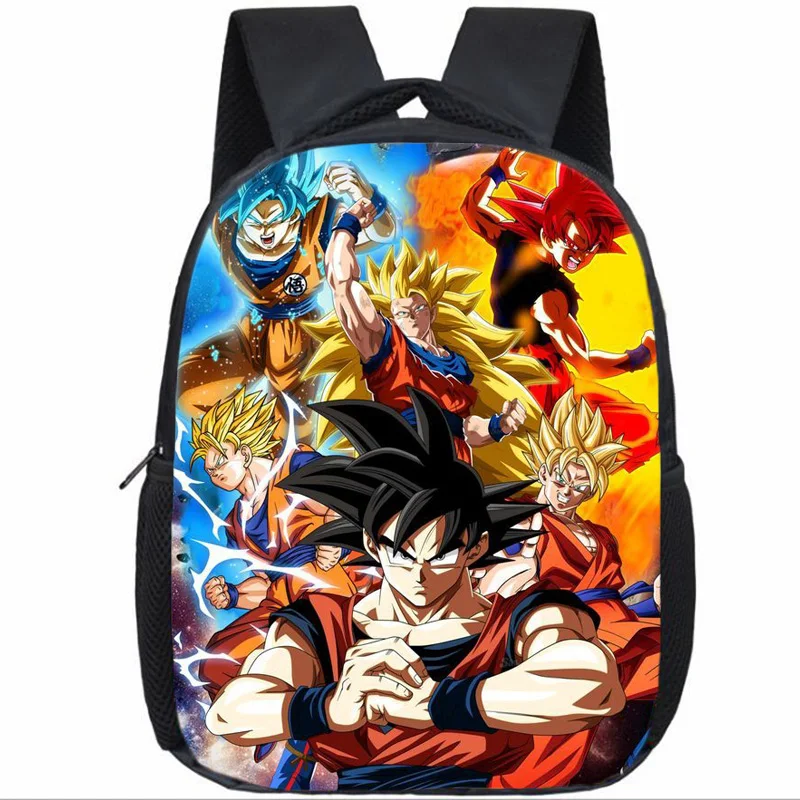 Dragon Ball рюкзак с Гоку, детские сумки, рюкзак с принтом, Детский Повседневный Рюкзак для детского сада