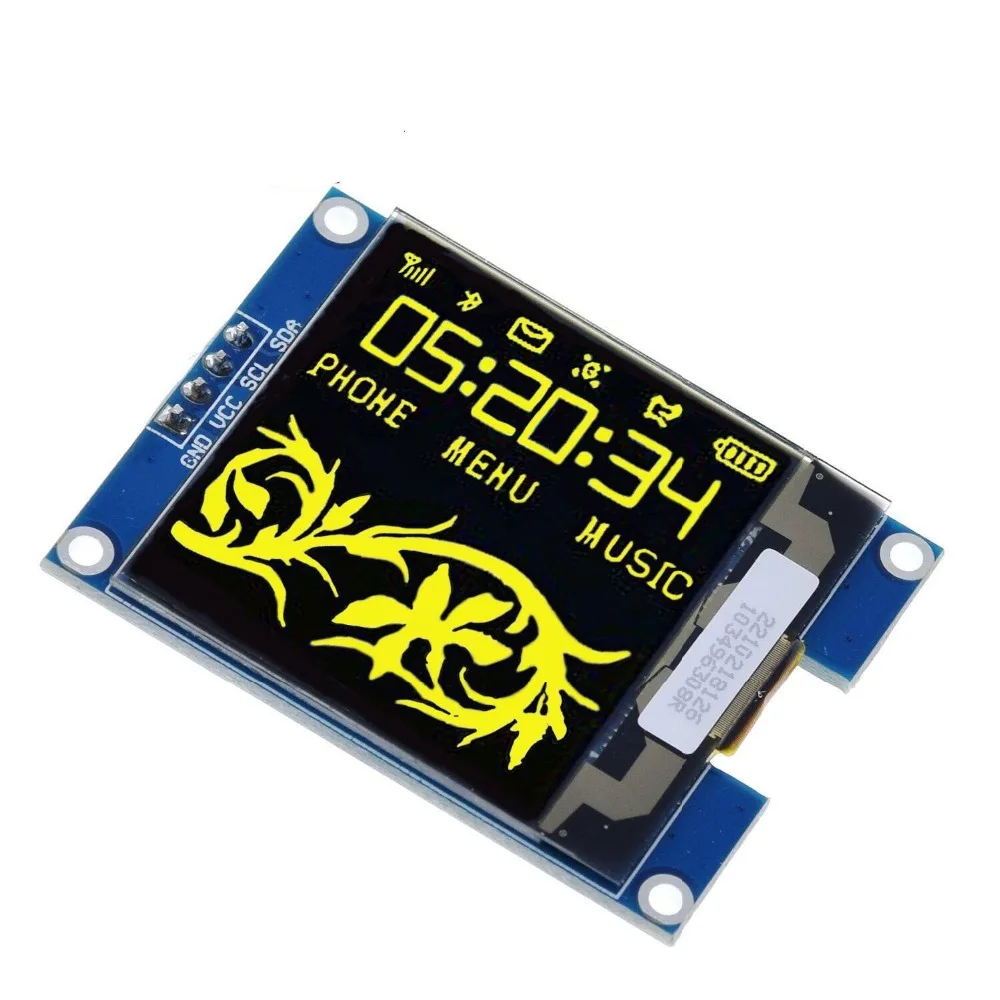 Все новые 1,5 дюйма 128x128 oled-экран модуль высокого качества для Raspberry Pi для STM32 для Arduino