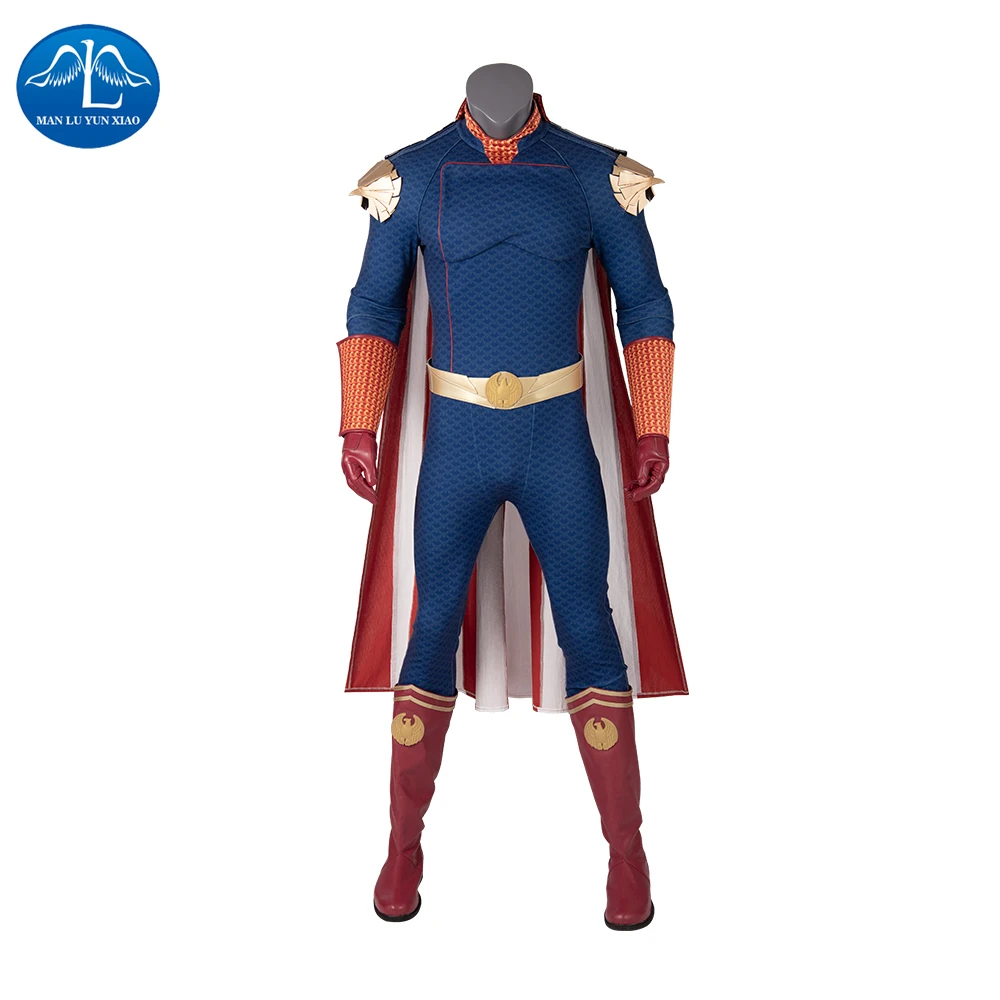 Manluyunxiao Homelander Cosplay Halloween Costume for Kids Men Adult The Boys Superhero Outfit Antony Starr Jumpsuit Custom Made