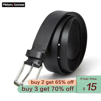 

Metersbonwe Belt Men 2020 New Summer Casual Simple Wild Pure Color Buckle Men Handsome Leather Belt