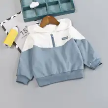 Детский Джемпер; сезон осень; корейский стиль; принт с буквами; хлопковый свитер на молнии с длинными рукавами и капюшоном; дышащий свитер для мальчиков; пуловер; От 6 месяцев до 3 лет