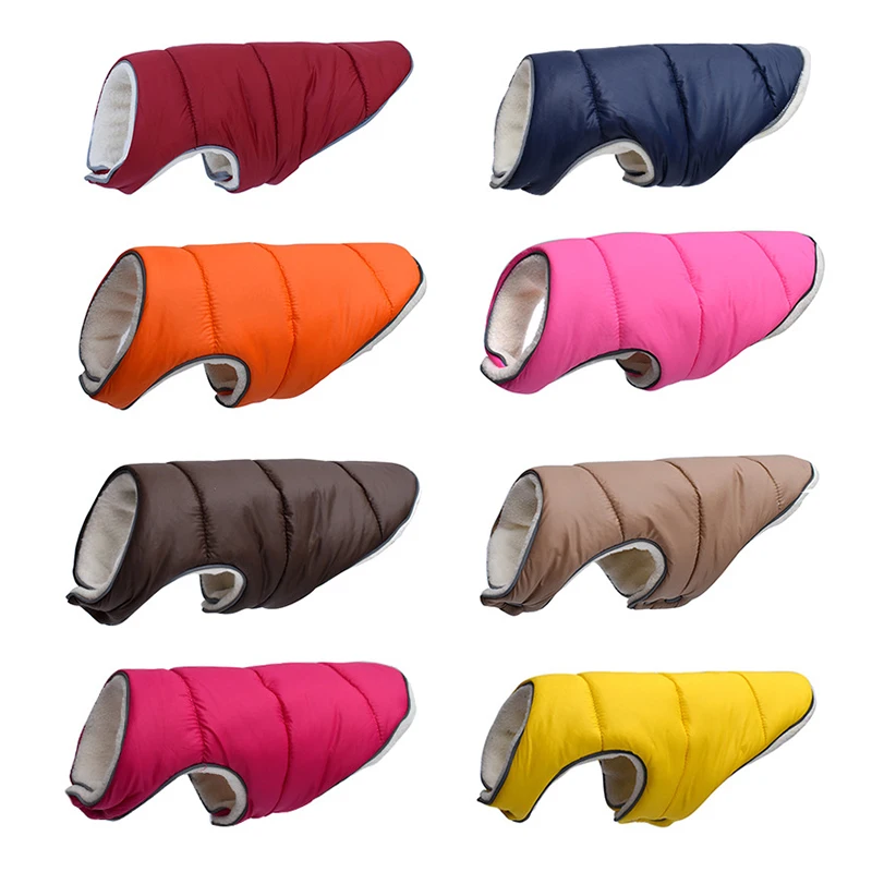 Одежда для собак, осенне-зимний жилет из полиэстера для питомцев с флисовой подкладкой, светоотражающий светящийся жилет без рукавов для