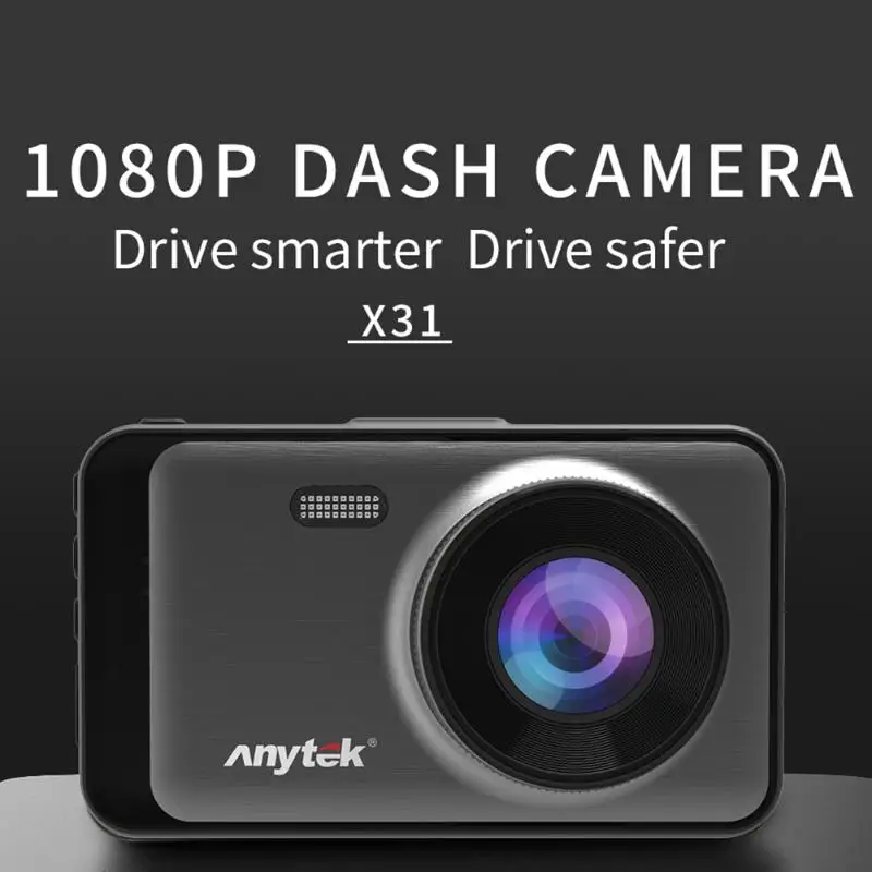 Anytek X31 Full HD 1080P Автомобильный видеорегистратор приборная панель камера номерной знак