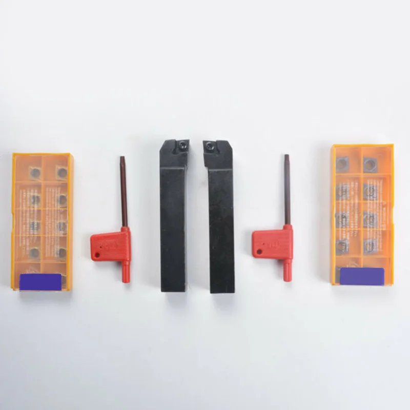 

1pcs SCLCL1616H09+1pcs SCLCR1616H09 Lathe Turning Tool Holder+10pcs CCMT09T304 VP15TF+10pcs CCMT09T308 UE6020 Lathe Turning Tool