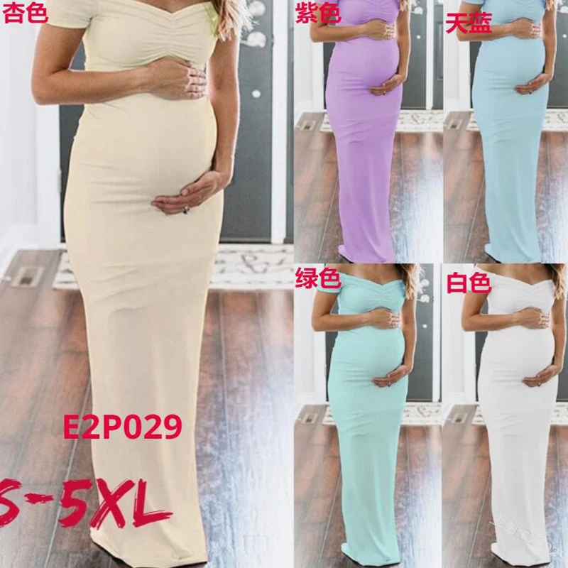 XL-5XL Длинные Сексуальные Платья для беременных женщин Одежда для беременных женщин платья для беременных для фотосессии беременность