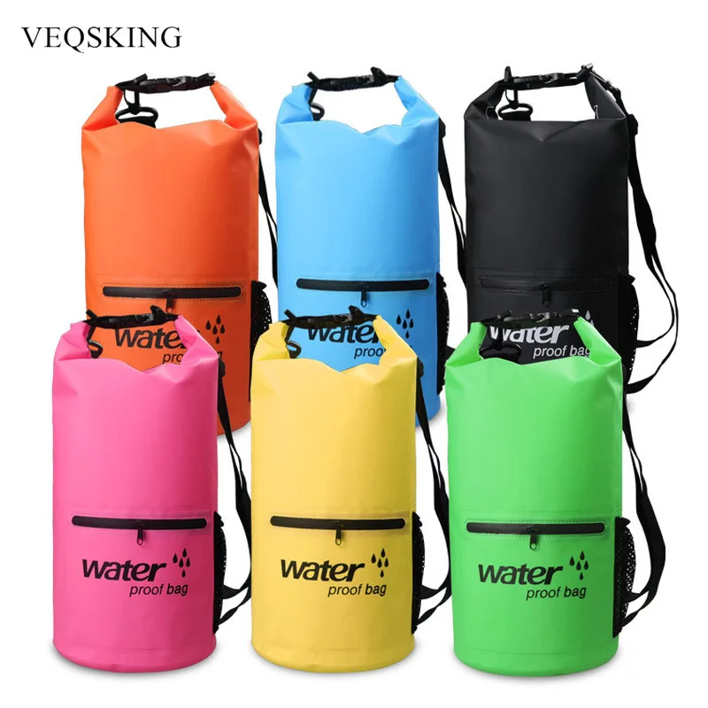 

10L 20L Waterproof Bags Dry Bag Water Resistant Swimming Storage Bag Outdoor Kayak Canoe Rafting Upstream Pouch Swimming Bag