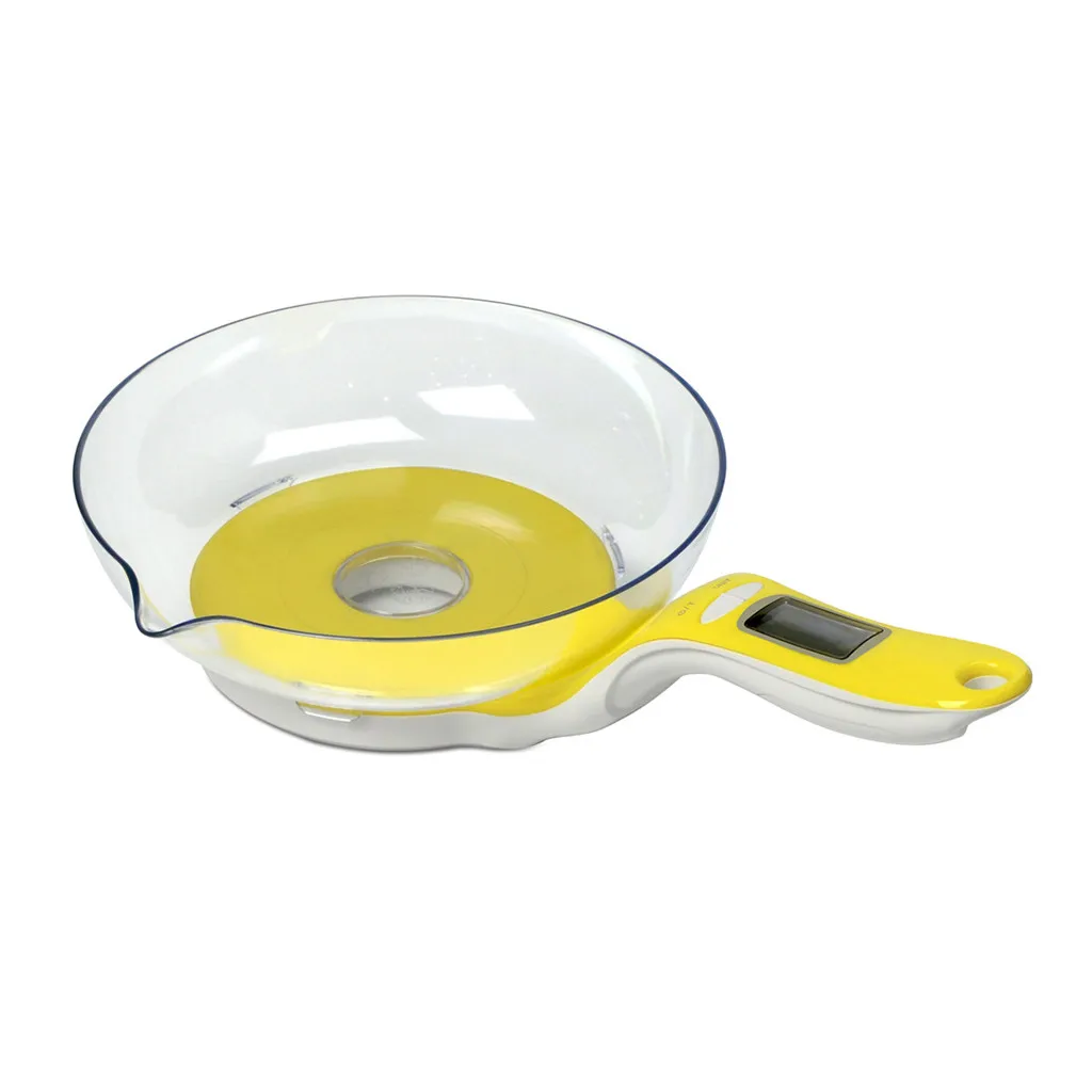 Yellow Съемный лоток Кухня весы для взвешивания пищевых продуктов ЖК-дисплей измерительный инструмент цифровые электронные весы Точность 3 кг-1G# T2 - Цвет: Yellow