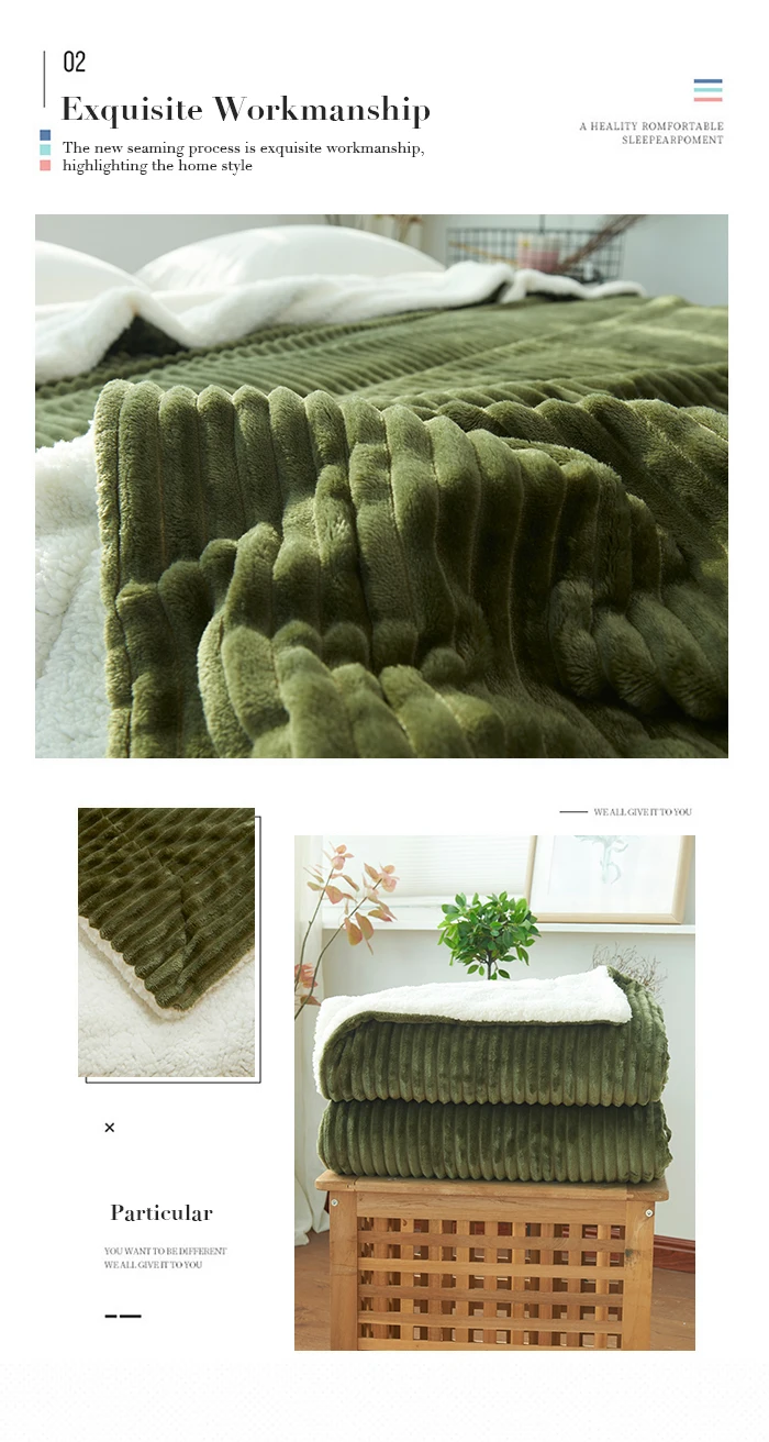 Warm Blanket Plush Solid Color Bed Covers for sofa Soft Adult Fleece Throw Blankets Flannel Bedspread for the Couch