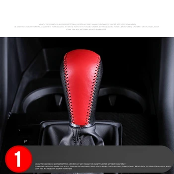 

Car Hand-Stitched Leather Gear Shift Head Cover Gear Lever Protective Cover for Mazda Cx-30 2020
