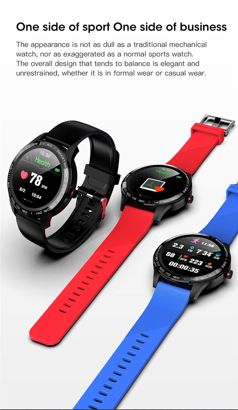 ЭКГ PPG Смарт-часы L9 мужские спортивные часы с Bluetooth, умные часы, водонепроницаемые IP68, кровяное давление, кислородная кожа, часы для женщин