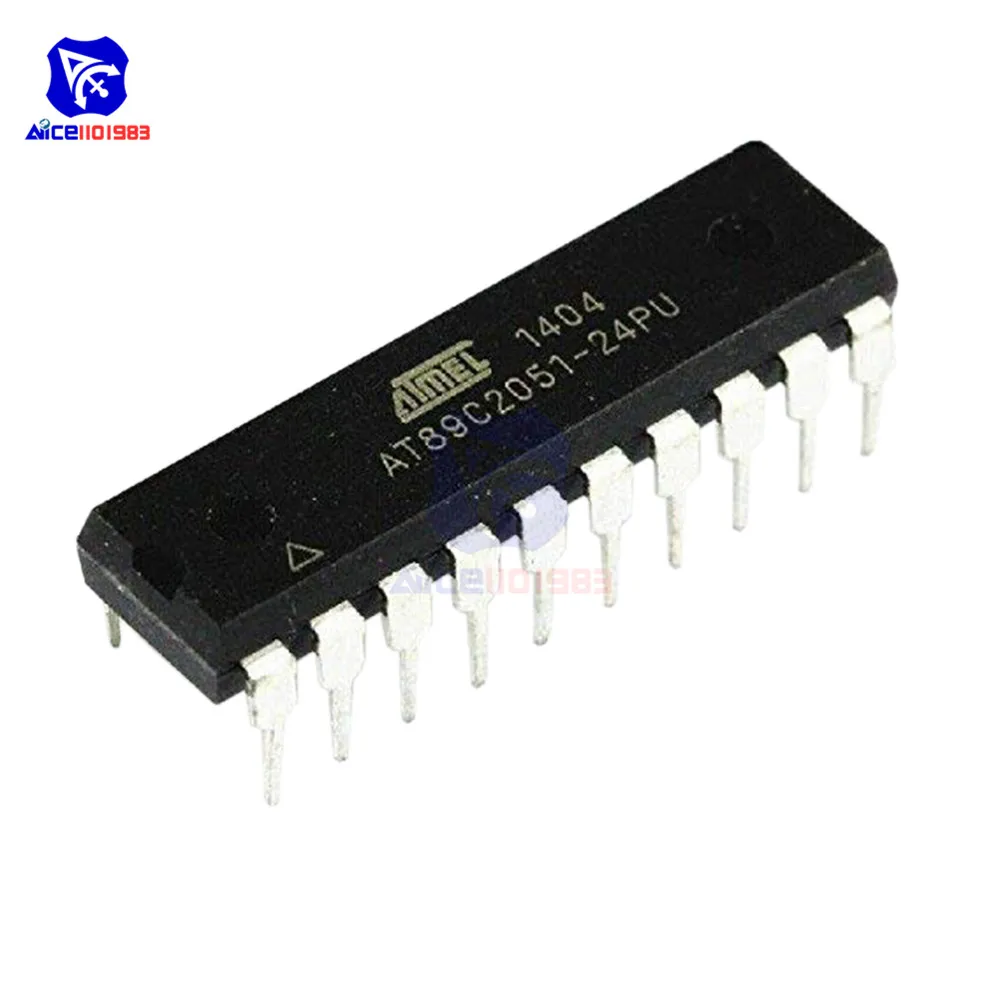 Микросхемы diymore IC AT89C2051-24PU AT89C2051 DIP-20 оригинальные Интегральные схемы | Электронные