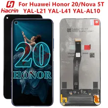 Para huawei honor 20 YAL-L21 tela lcd testado display lcd + substituição da tela de toque com moldura para huawei honor20 YAL-L41