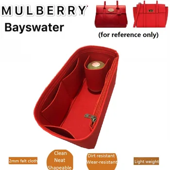 

For Bayswater handbag shaper purse Organizer shopping Inner bag Purse insert base shaper felt Toiletry Storage Bags