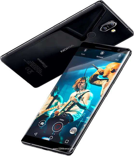 Смартфон Nokia 8 sirocco 6GB 128GB Android 8,0 Octa core Snapdragon 835 5,5 дюймов 2560*1440