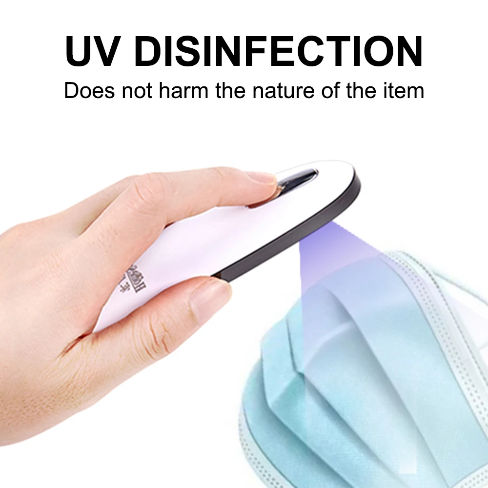 

Portable Home Daily UV Disinfection Lamp 99.9% Sterilizing Face Mouth Mask Sterilization Anti Infection Virus USB Sterilize Lamp