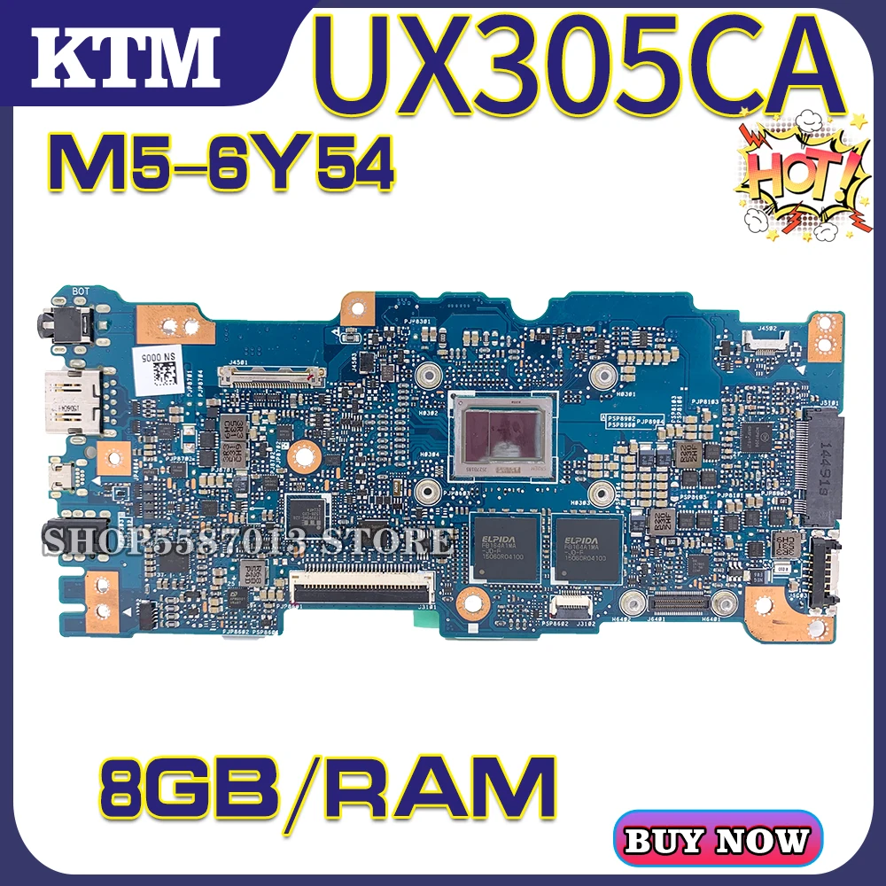 

U305C for ASUS UX305C UX305CA UX305 laptop motherboard mainboard 100% test OK M5-6Y54 cpu 8GB