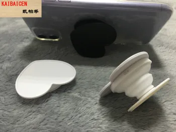 

DHLFree 1000PCS Universal Heart Cell Phone Holder Real 3M glue Grip UV phone Stand 360 Degree Finger Holder Flexible adjustable