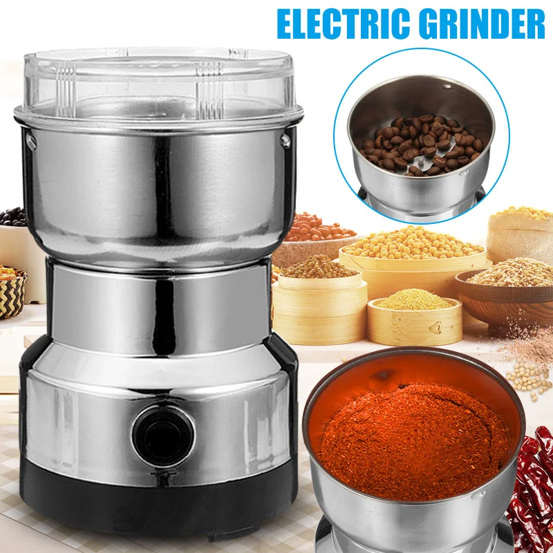 

Coffee Grinder Stainless Electric Herbs/Spices/Nuts/Grains/Coffee Bean Grinding Multifunctional TUE88