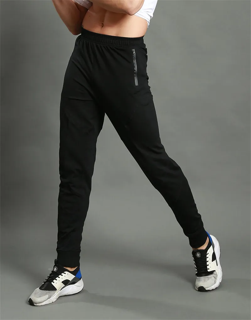NEW Fashion Mens Running Pants High Quality Gym Sportswer Autumn Winter Leisure Harem Sweatpants Black Solid Skinny Trousers