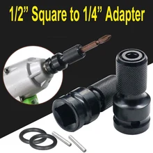 Chave de fenda bit ferramenta conversão adaptador 1/2