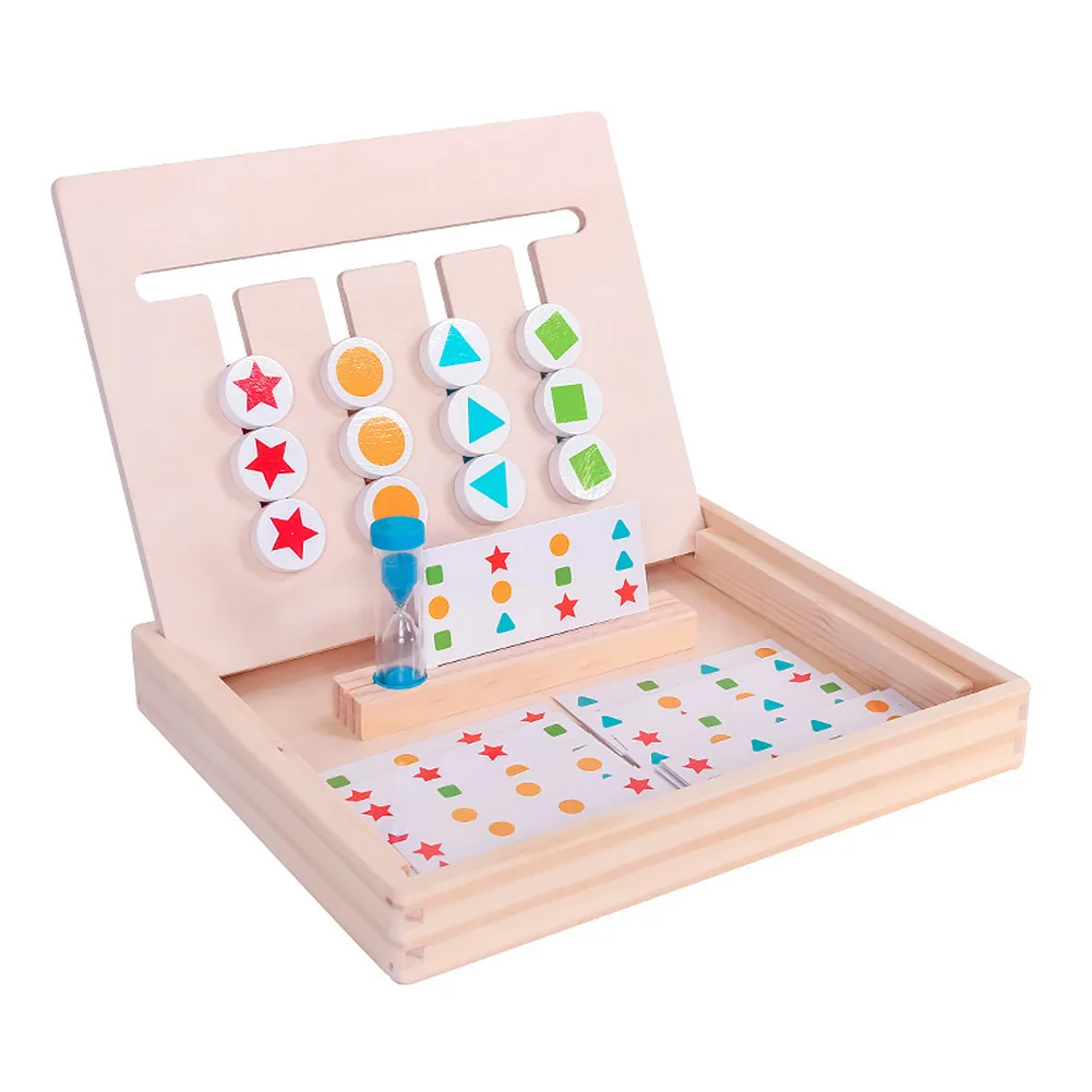 

Math Toys Thinking Orientation Colorful Game Logical Baby Four Color Children Building Block Wooden Early Education Training