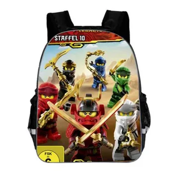 

Boys Games Ninjago Backpack 3D Printing Nylon waterproof School bags For Teenage Kids Hot Mochila Infantil