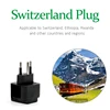 Universal Black Copper 10A 250V EURO UK AU USA EU to Swiss Switzerland Suisse 3 Pin AC Power Plug Converter Travel Adapter ► Photo 2/6