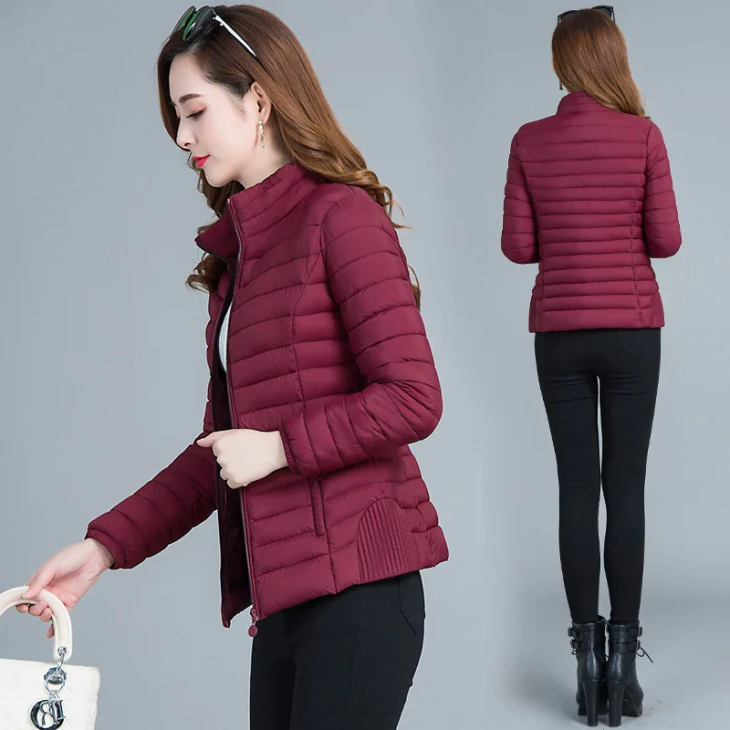

2019 Winter New Style Elegant Versatile Short Cotton Overcoat Women's Slim Fit Slimming down Jacket Cotton-padded Clothes Cotton