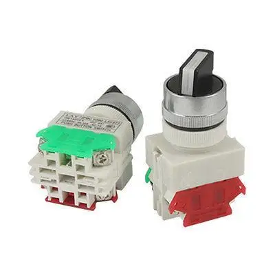2 шт. x два 2 положения поворотный выбор переключатель 1 NO 1 NC 10A 660V AC