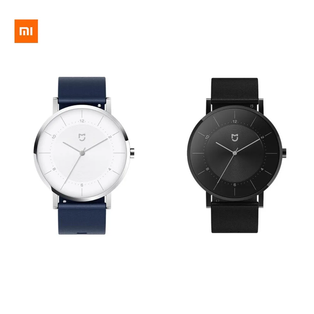  Original Xiaomi Mijia Quartz Classic Edition Imported Movement Stainless Steel Case Leather Strap T