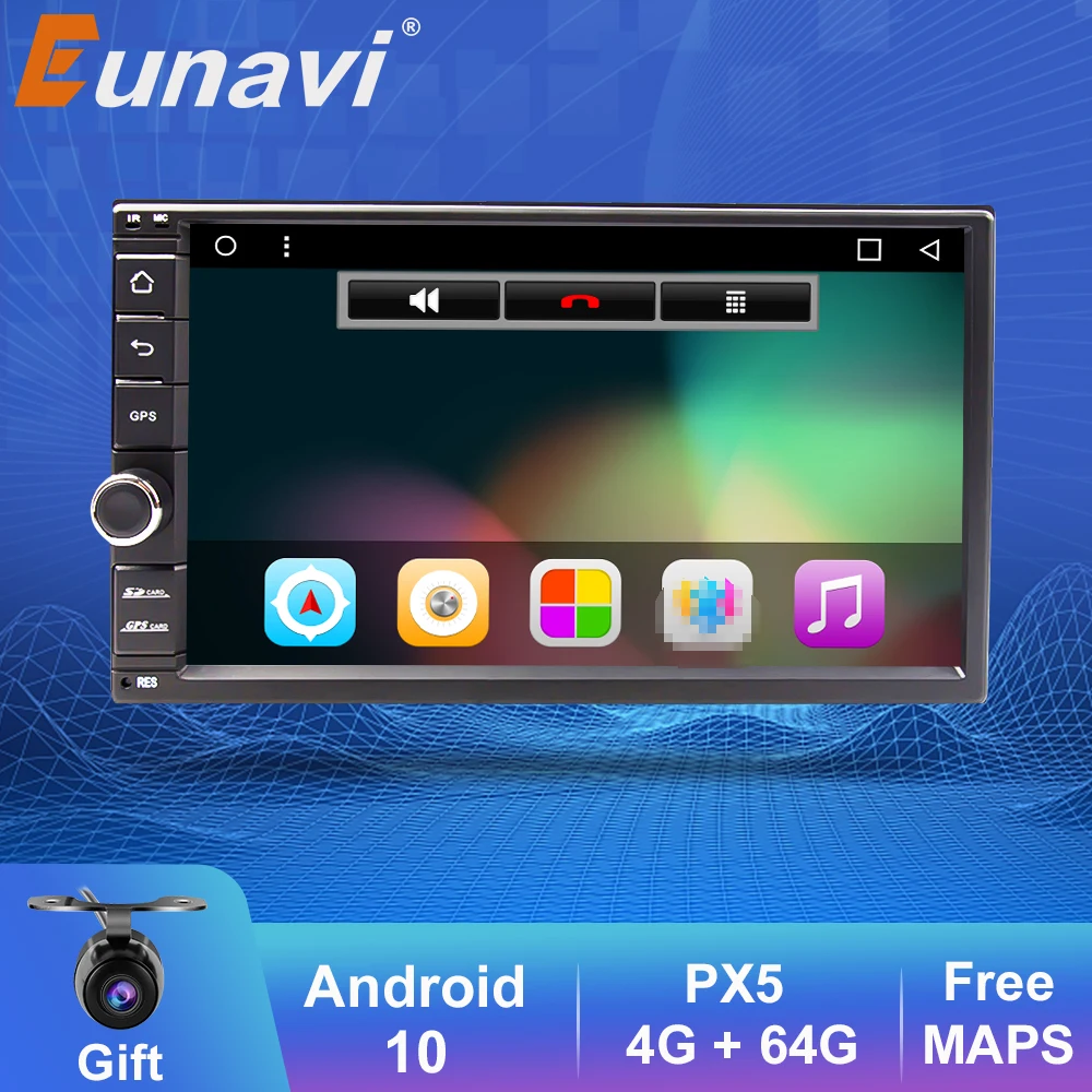 Eunavi Radio Estéreo Universal para coche, reproductor Multimedia con
