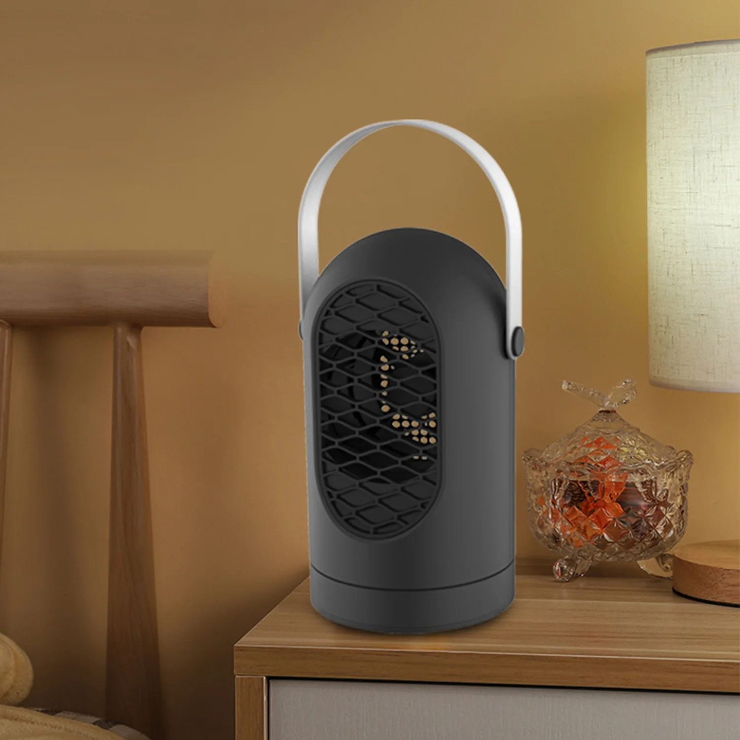 400W Handle Heater Fan Portable Warmer Hot Winter for Indoor Heating Camping EU Plug