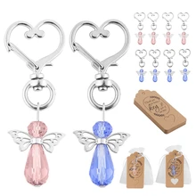

30 Pcs Angel Keychain Key Ring Guardian Angel Key Chain Key Holder High Quality Charm Gift Keychain Keyrings