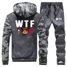 ##Special Price Thanksgiving Day WTF Wine Turkey Family Creative Thick Hoodies Mens Winter Jacket+Pants 2 Piece Sets Men Warm Hoodie Sweatshirt ##Special Price Thanksgiving Day WTF Wine Turkey Family Creative Thick Hoodies Mens Winter Jacket+Pants 2 Piece Sets Men Warm Hoodie Sweatshirt